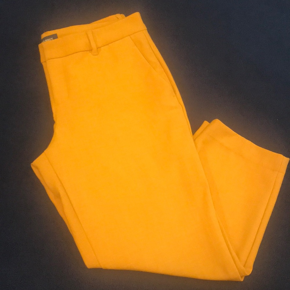 Gold midrise Harper pants